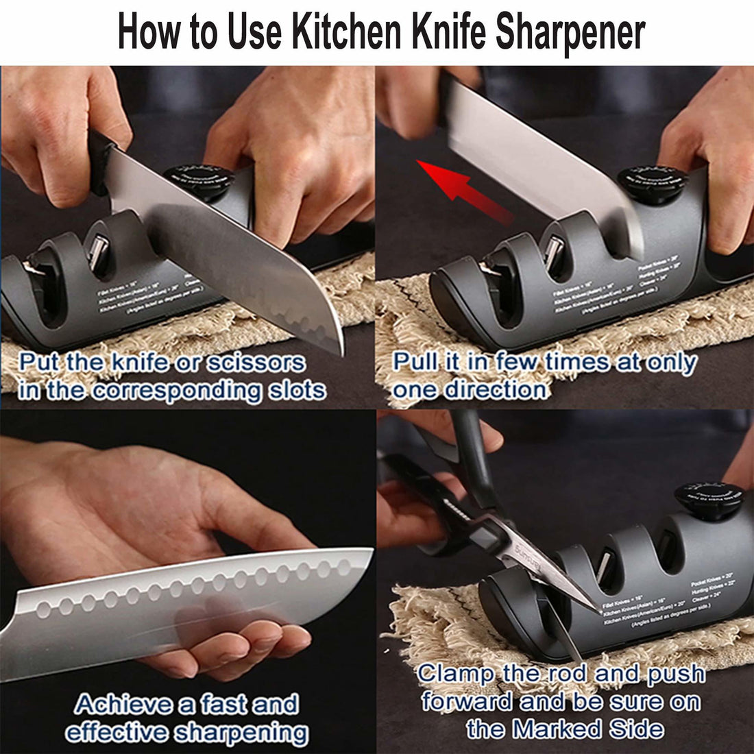 Knife Sharpene  Chef Knife and Scissor